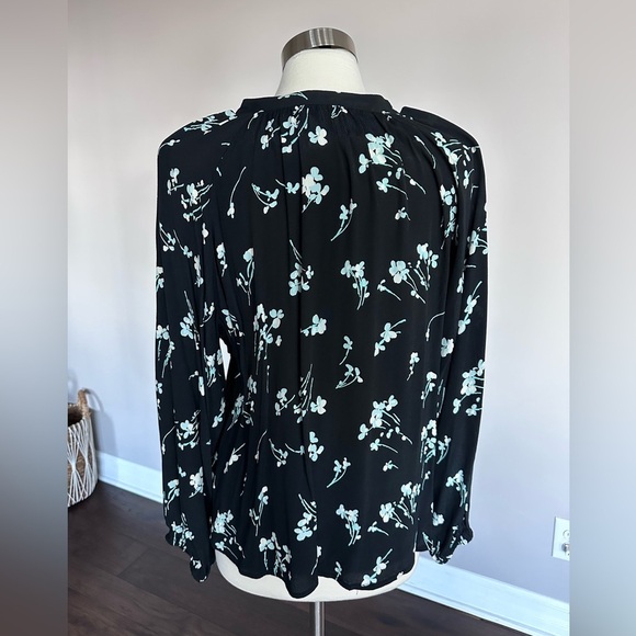 NWTs J Crew Reimagined Long-sleeve floral drapey popover/button up shirt/blouse - Picture 7 of 16